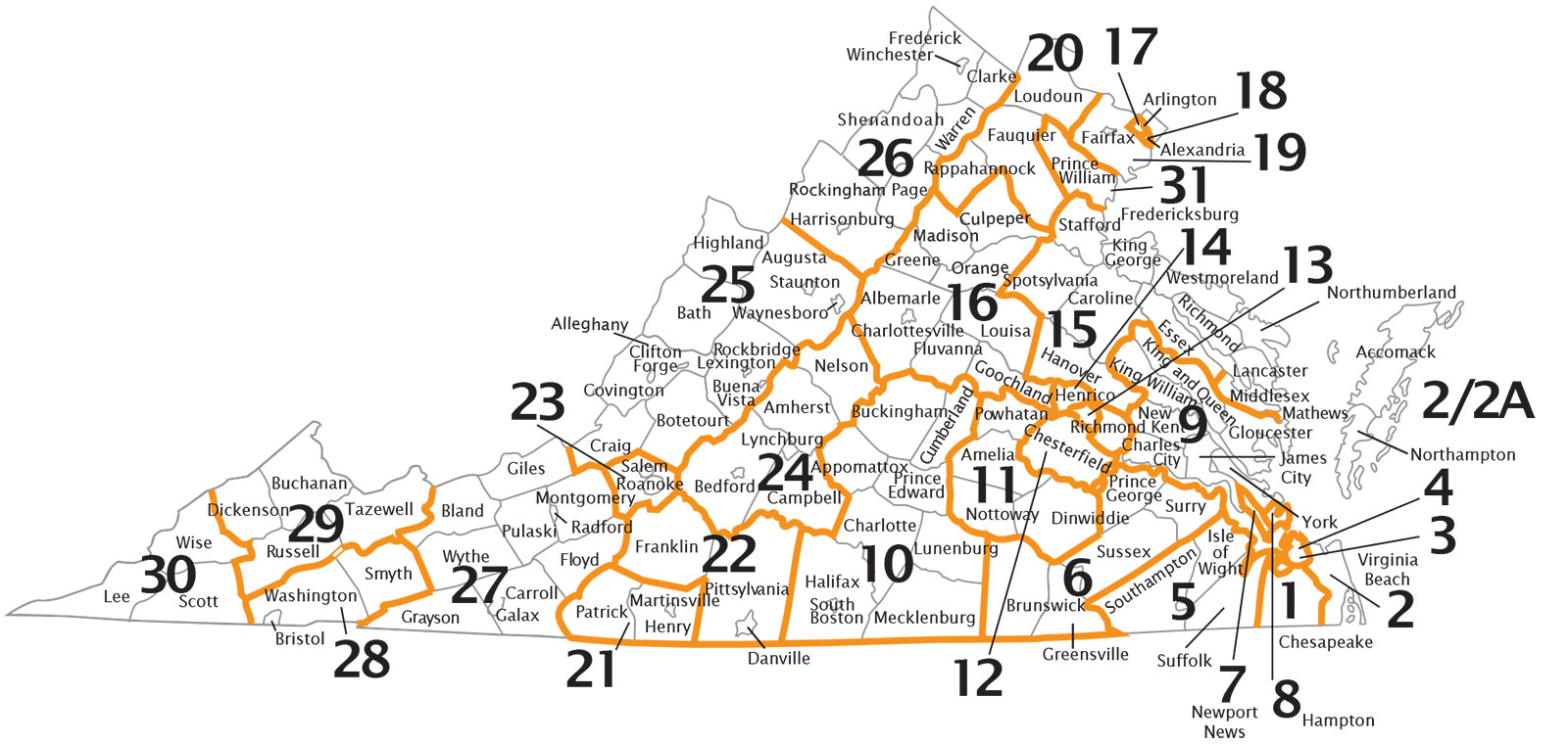 Map Of Virginia Judicial Circuits Get Latest Map Update